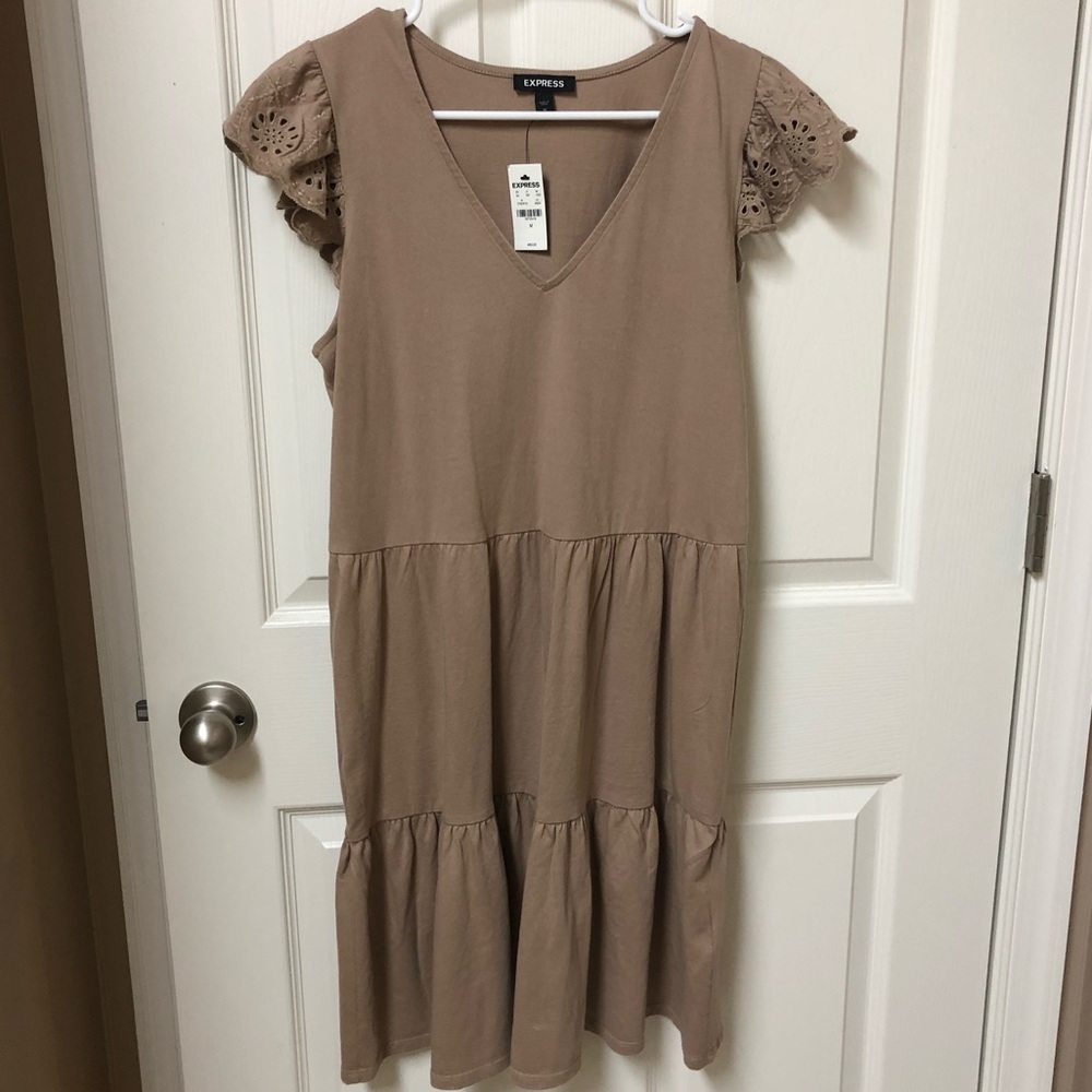 NWT Express Tan Dress Medium